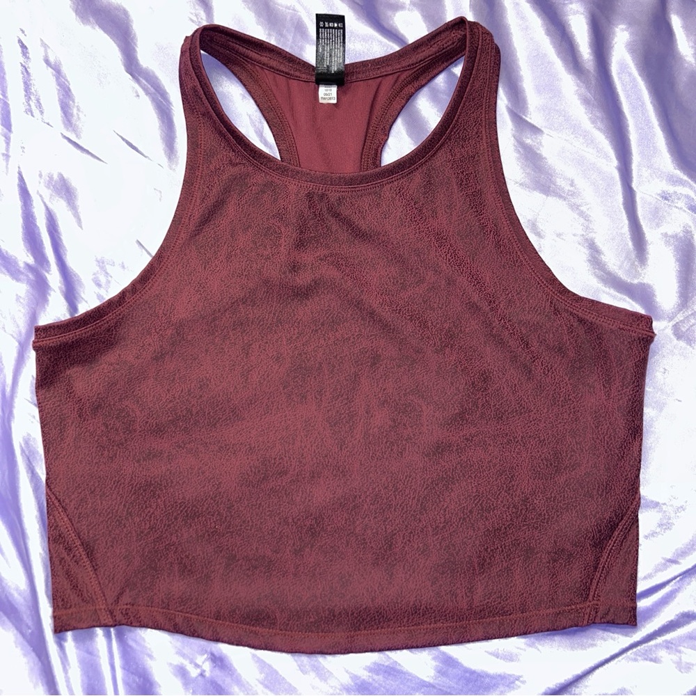 90 Degree By Reflex Racerback workout tops- M 
Teal & burgundy (2 pack)